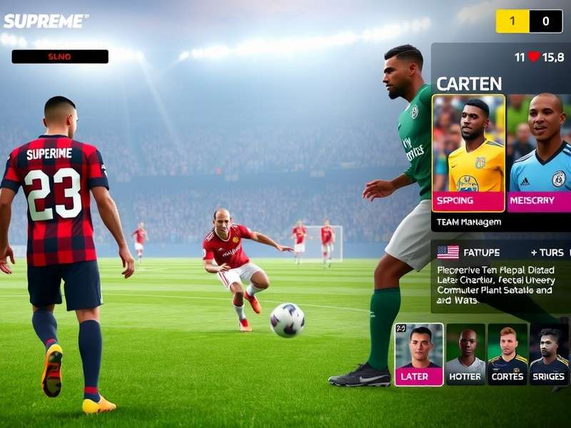 Playmaker Supreme customization options showing team management